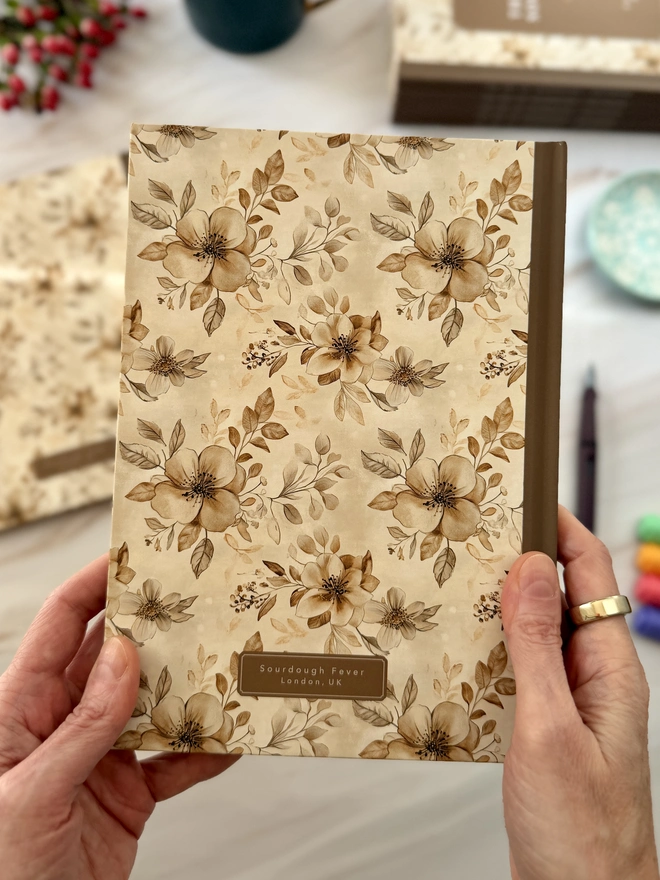 The art of sourdough notebook - back cover