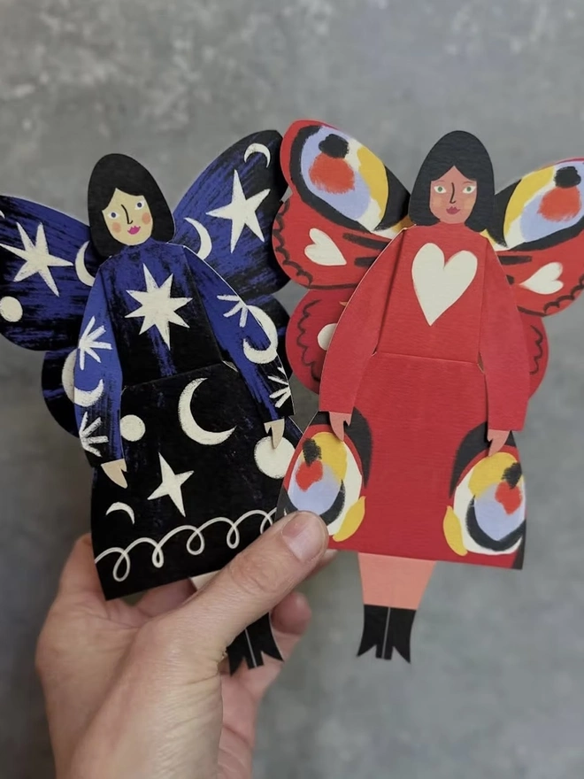 Butterfly Woman 3D Pop Out Card