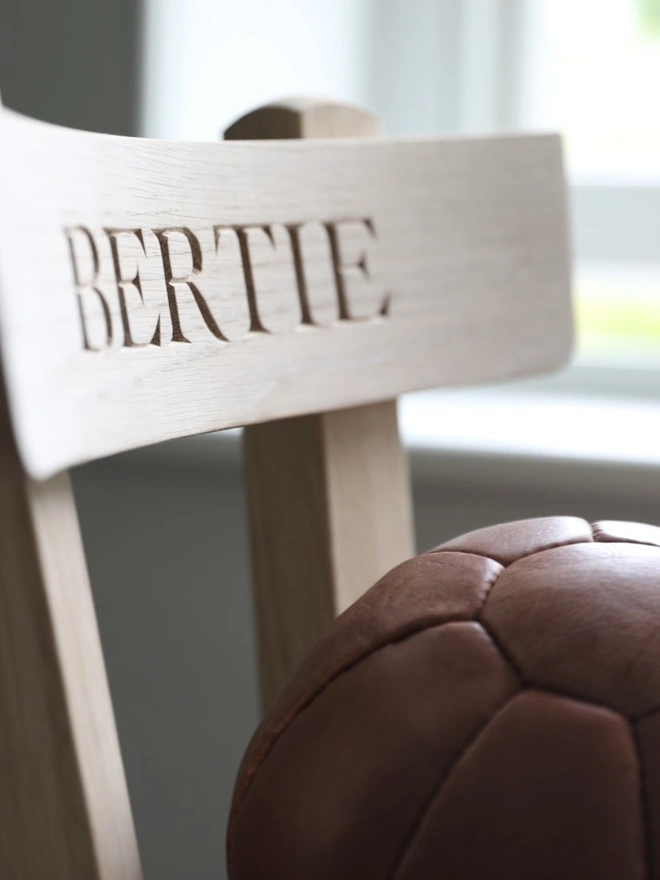 Personalised Oak Children's Chair