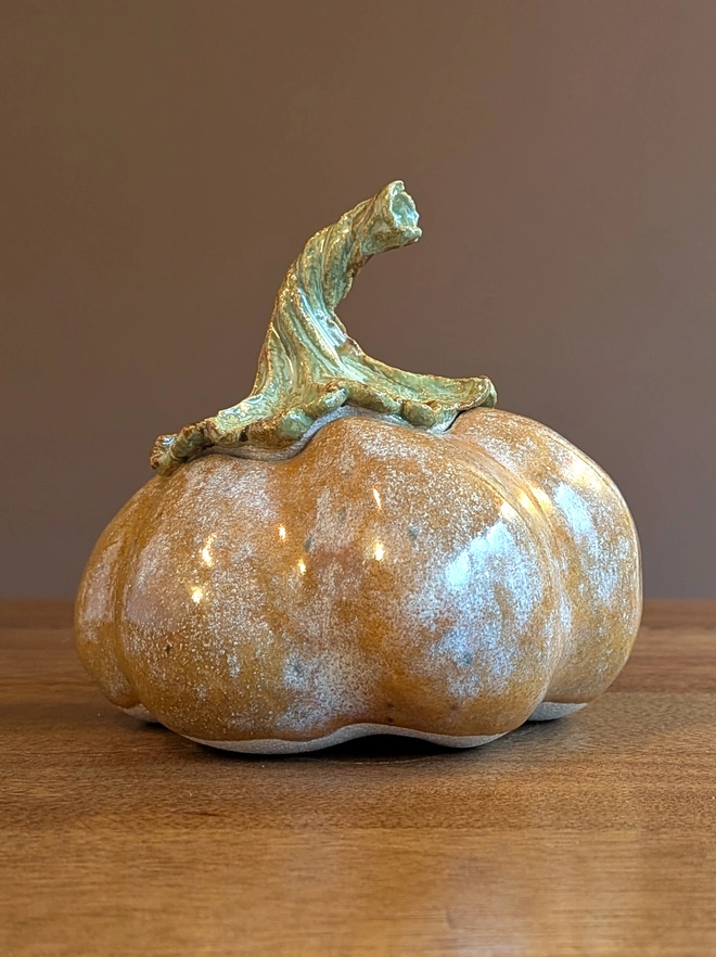 Pumpkin storage pot with lid