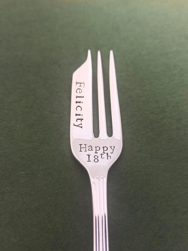 Personalised Vintage Cake Fork