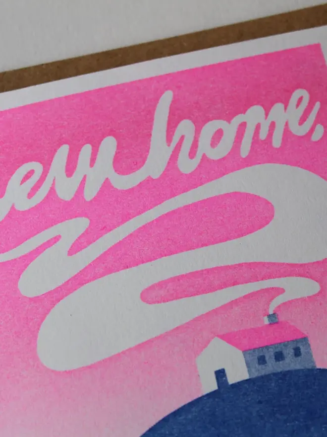 'New Home' A6 Riso Greeting Card