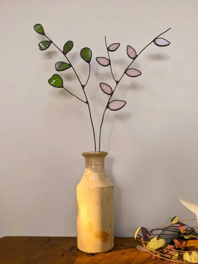 Stained Glass Eucalyptus Stem
