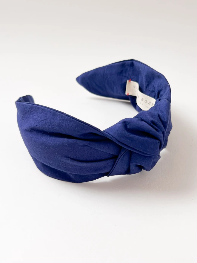 Cobalt Blue Knotted Headband