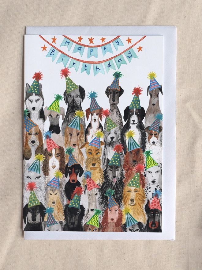 Dog Birthday – Canine Party Greetings Card