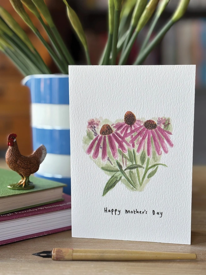 Coneflower Happy Mother's Day Card 