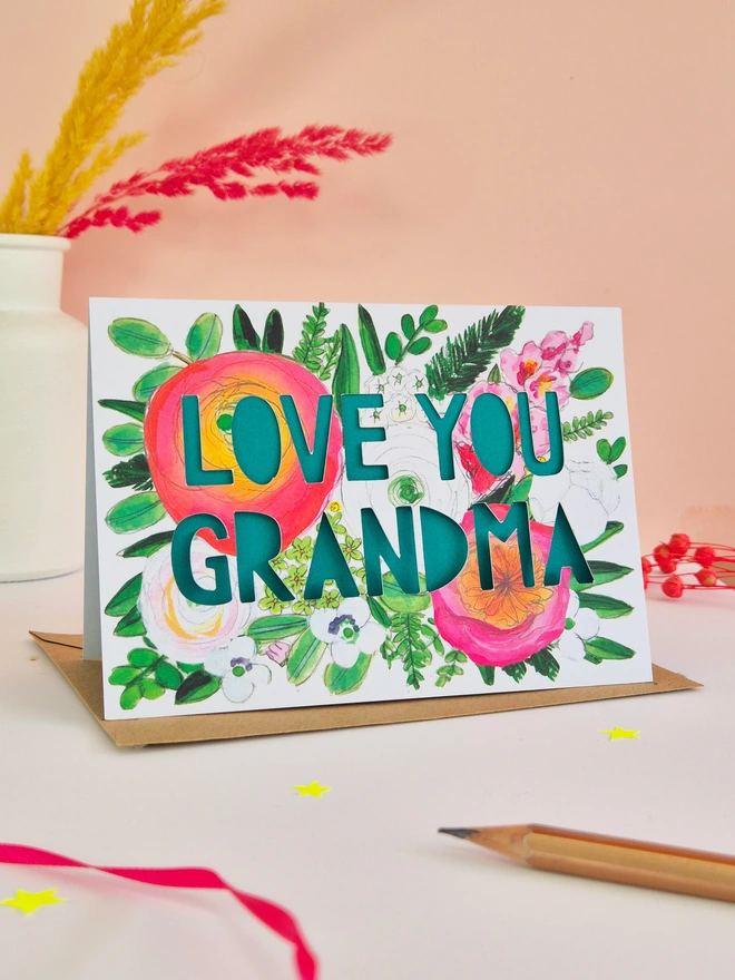 love you grandma card