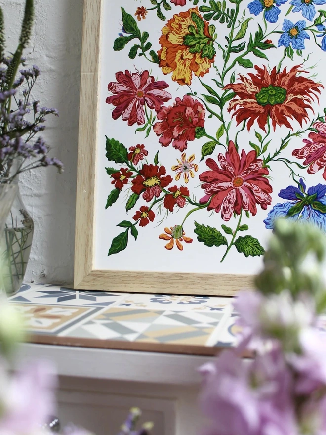 Painted Garden Art Print