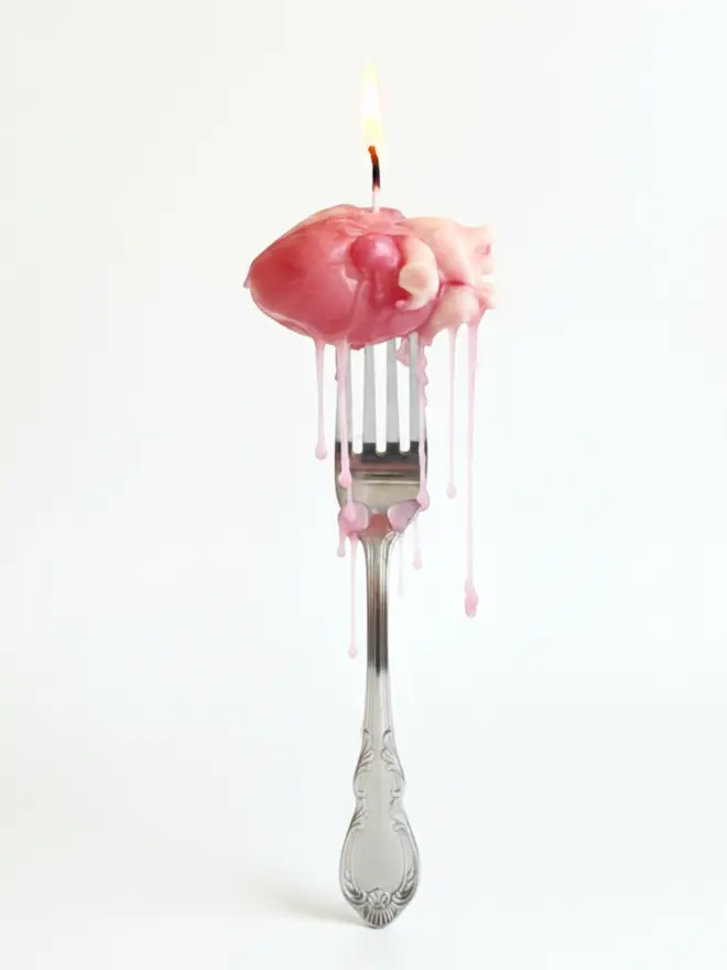 HUMAN HEART CANDLE