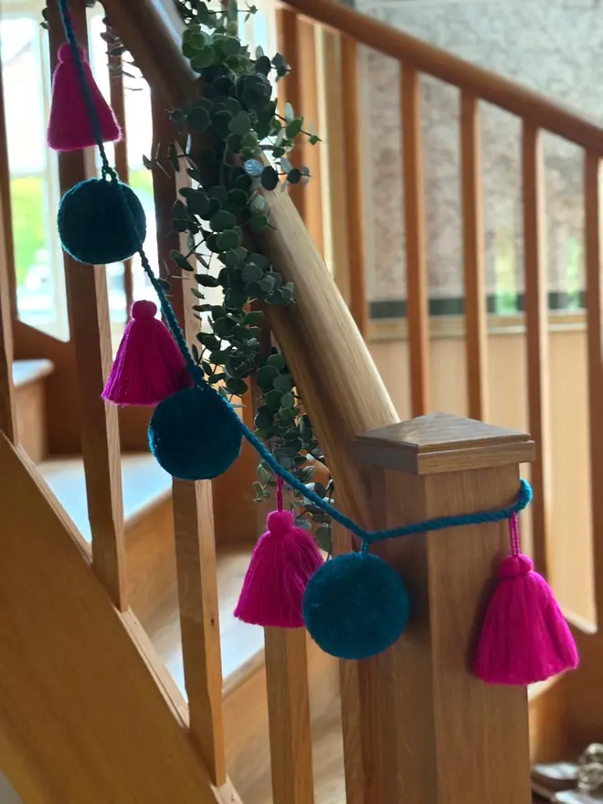 Jewel Pom Pom and Tassel Garland Jumbo 