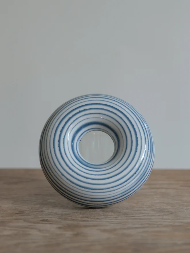 Avocado Planter White & Blue