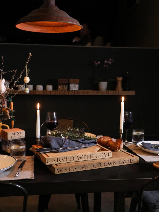 Both Sizes of Carving Boards