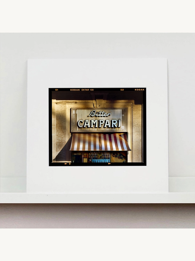 Bitter Campari Sign Mounted Print