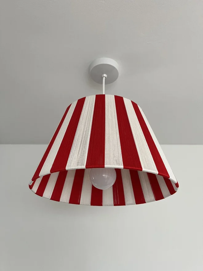 Candy Cane The Red And White Stripe String Lampshade