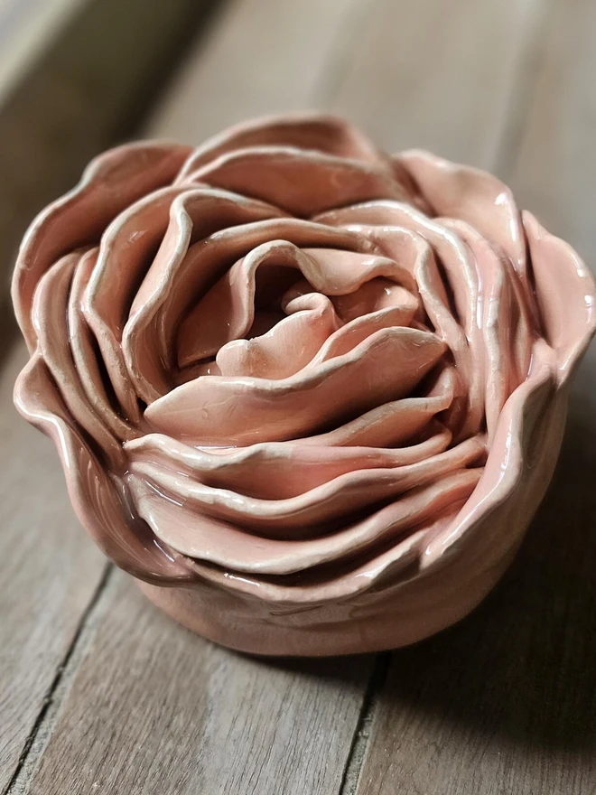 blush pink peach orange salmon wall decor ceramic flowers pottery sculpture art 3d everlasting flowers gift for ceramic lovers collectors