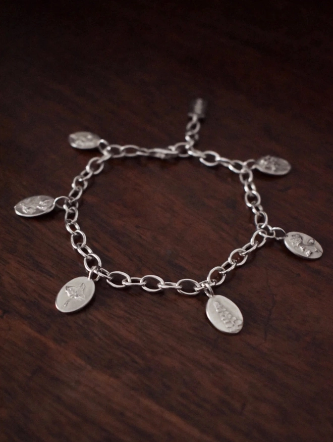 Sterling Silver Charm Bracelet - To Represent Sisterhood