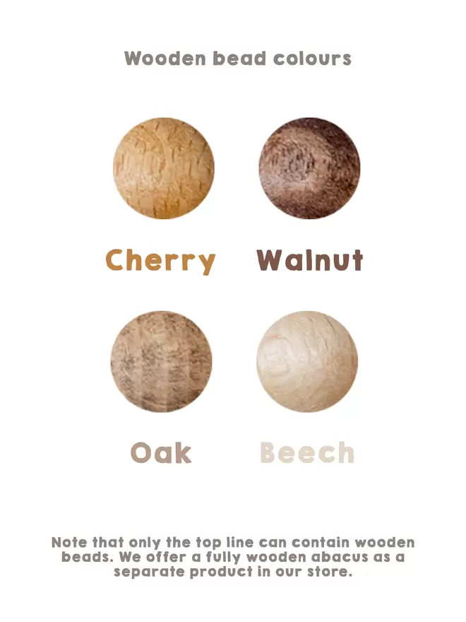 Wooden Bead Colour Chart