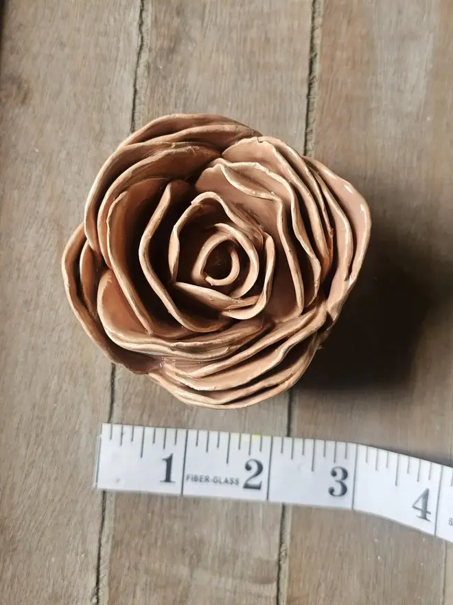 rustic terracotta ceramic peony flower pottery gift wall decor ornament hanging decorations