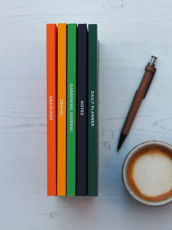 personalised spine a5 notebook