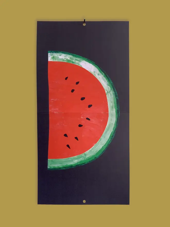 Seasonal Fruit & Vegetable 2027 Calendar, on a green background.