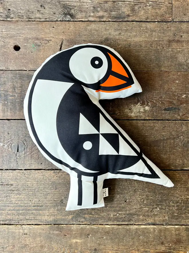 Puffin Shaped Cushion