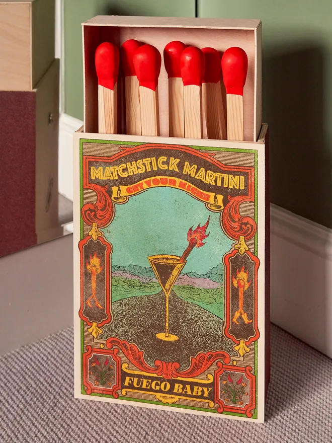 Personalised oversized matchbox