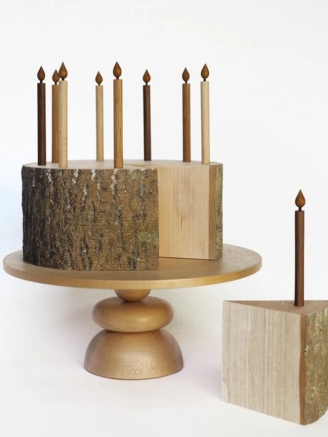Wooden Float Cake Stand 