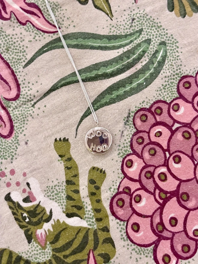 'Woo Hoo' Necklace Silver