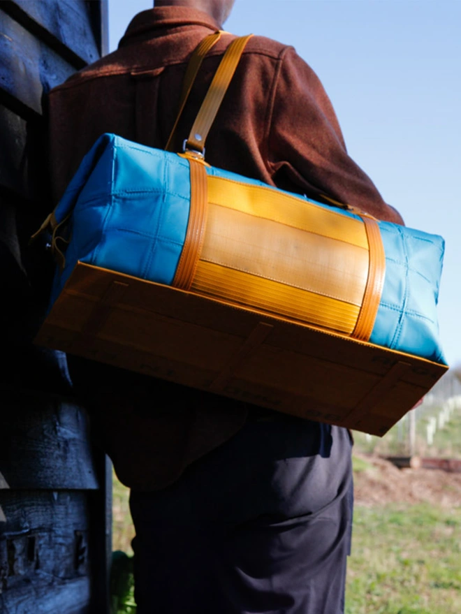 leather weekend bag