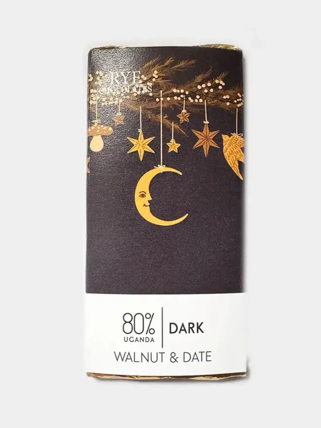 Walnut & Date Chocolate Bar - Rye Chocolates