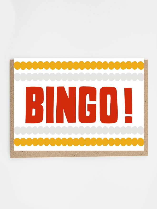 bingo greetings card