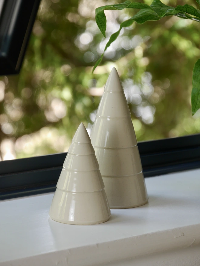 Handmade ceramic christmas tree decoration