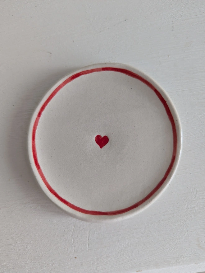 Heart trinket dish