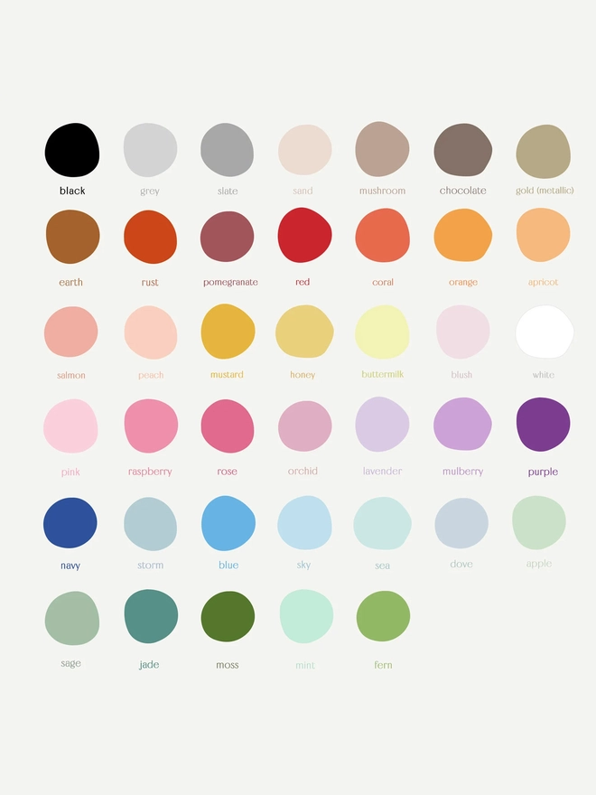 paint colour chart