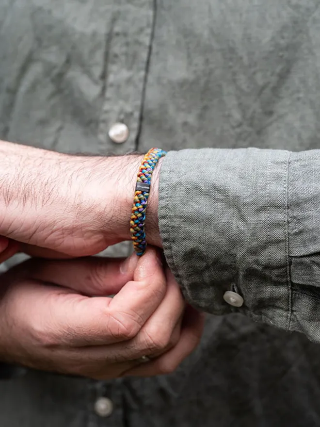 men rainbow bracelet