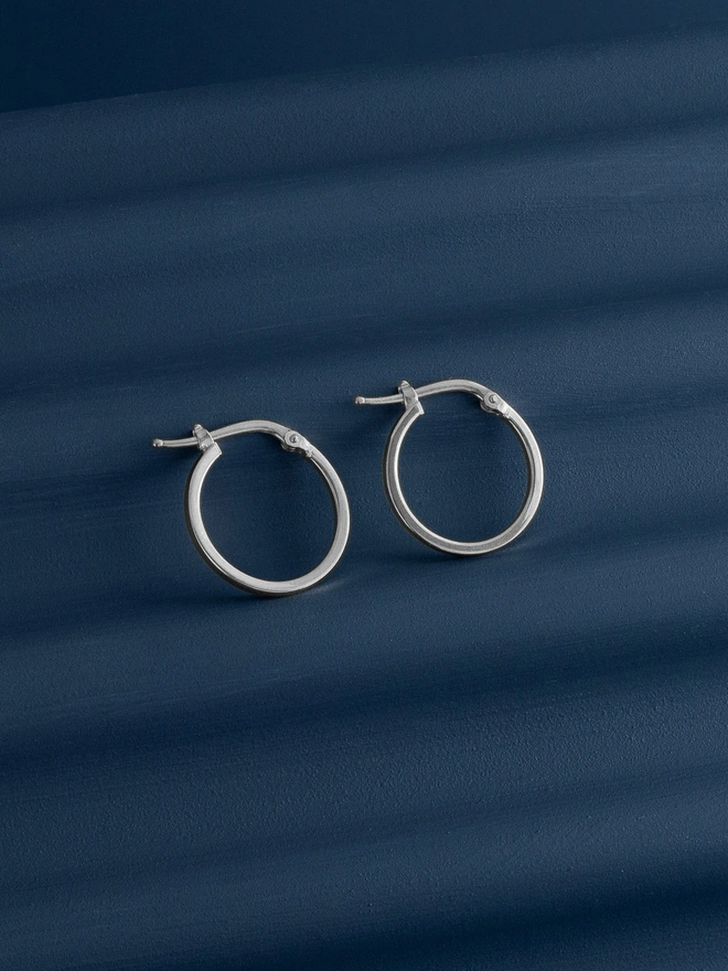 Loel Silver Classic Small Hoop Earrings