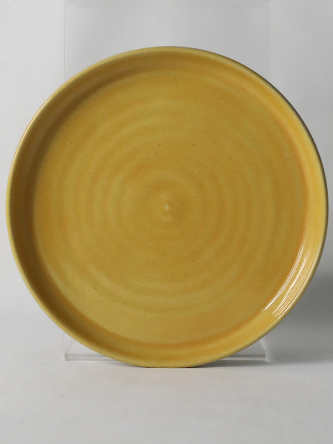 egg yolk ceramic plate