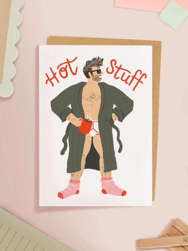 hot stuff valentine card