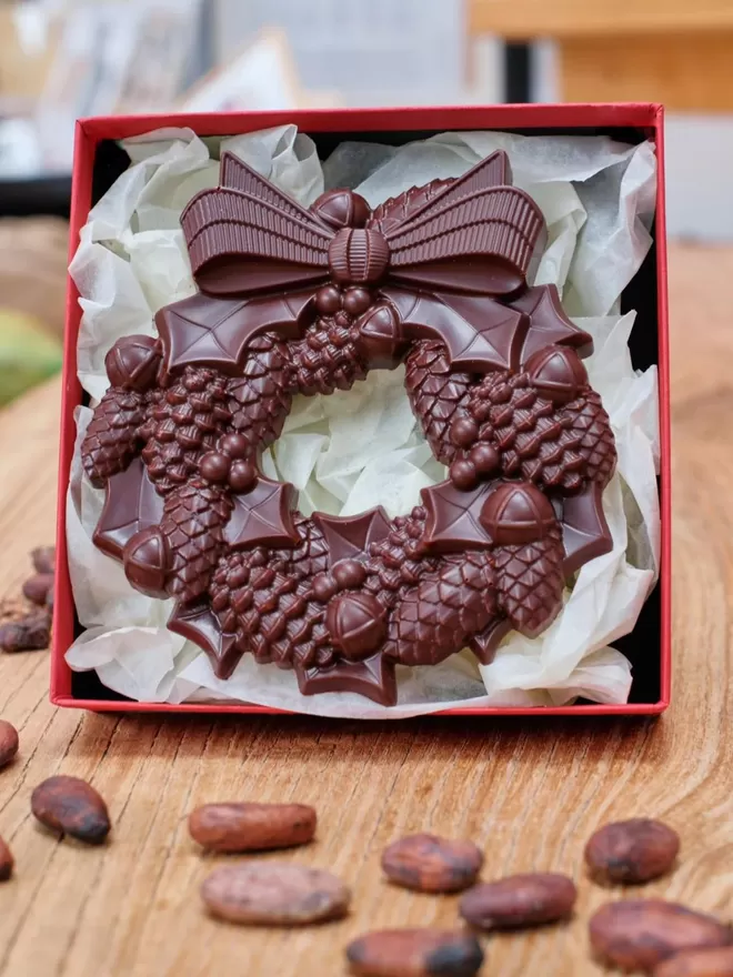 75% Solomon Islands Christmas Chocolate Wreath
