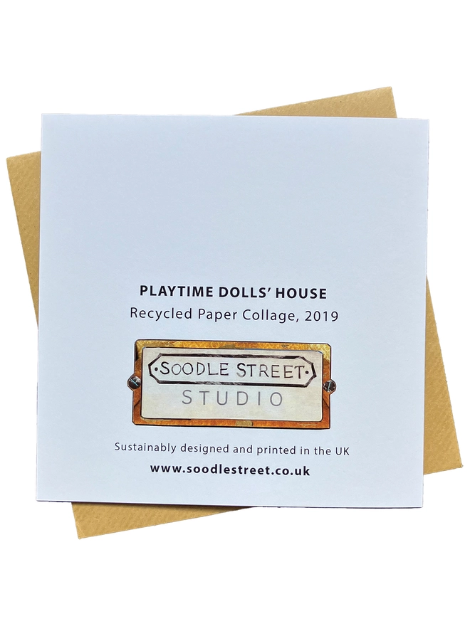 Dolls House Card Reverse