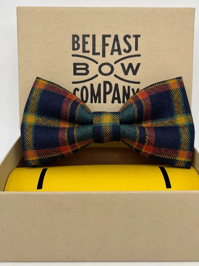 tartan handmade bow tie 