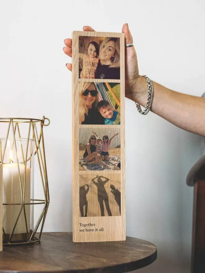 Personalised Wooden Photo Strip