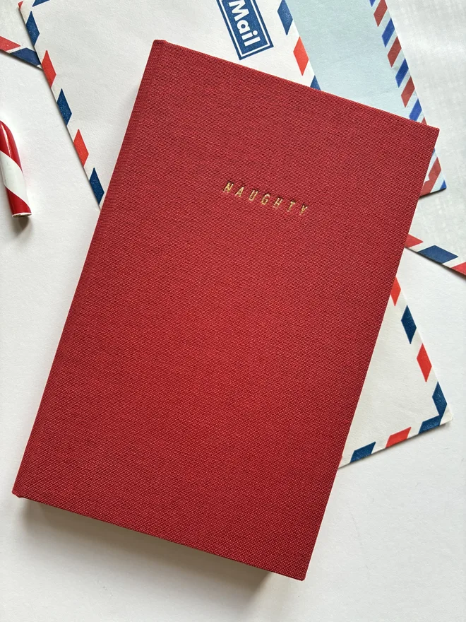 Keep Collect limited edition handmade double fronted linen covered Christmas notebook