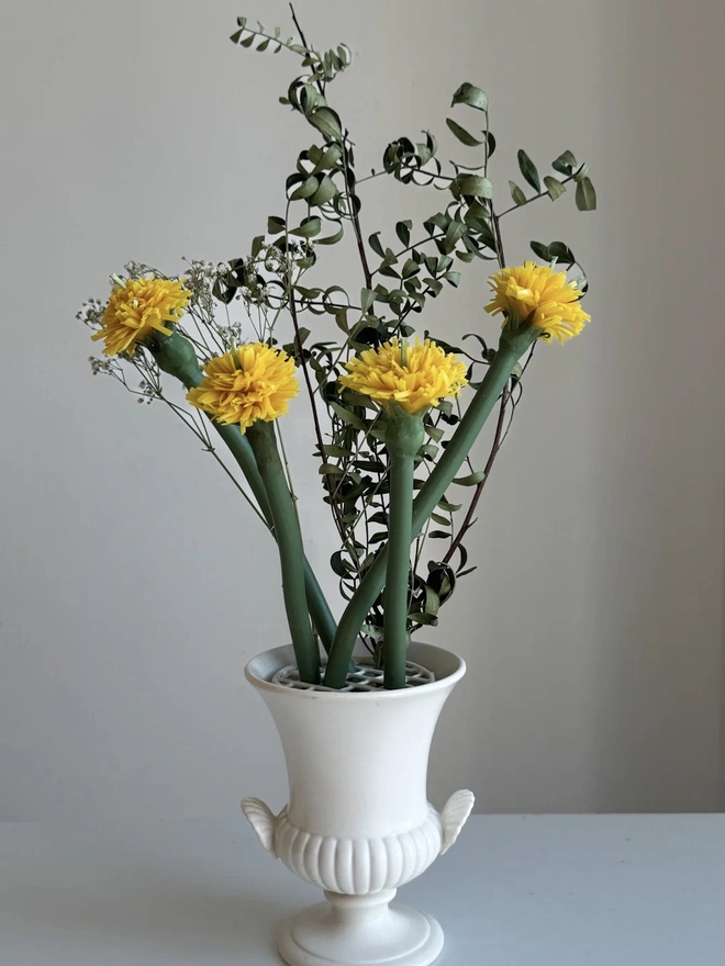 Handcrafted Dandelion Candle