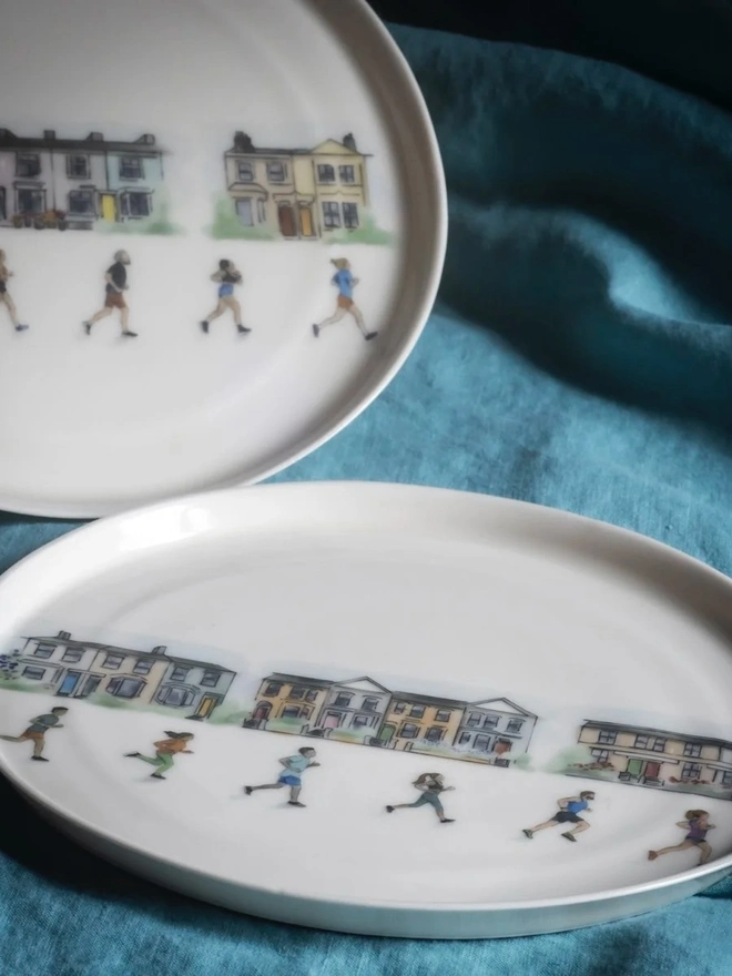 Personalised Runners Dinner Plate