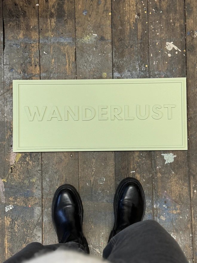soft green sign by. modo 