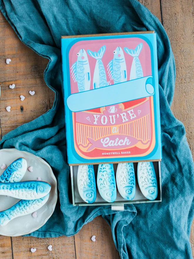 You're A Catch Biscuit Gift