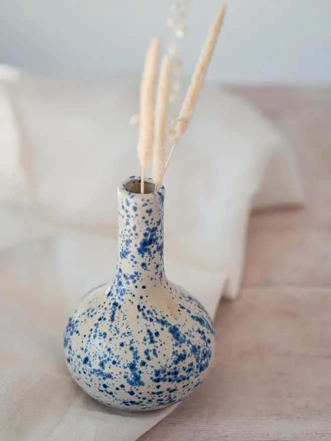 small ceramic bud vase, Jenny hopps pottery