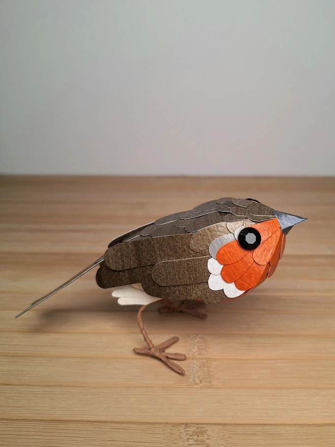 robin paper sculpture