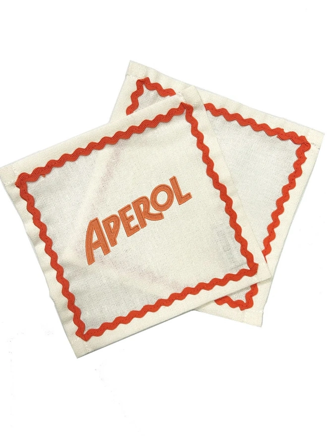 Personalised Aperol Cocktail Napkins (Set Of 2)